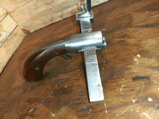 Vintage Antique C S Osborne Pistol Grip Leather Slitting Tool Cond.