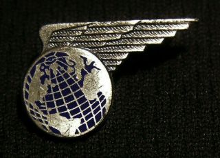 Vintage Paa Pan Am American World Airways Sterling Silver Lapel Pin Aviation