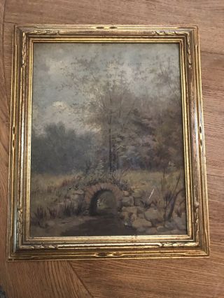 Lovely Antique Or Vintage Oil On Board Painting Of A Landscape,  Unsigned