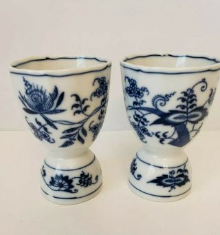 Vintage Blue Danube Blue & White Porcelain Egg Cup