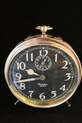 Vintage Antique Westclox Big Ben Peg Leg Alarm Clock