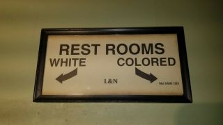 Segregation Restroom Sign Vintage