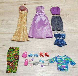 Barbie & Others,  Vintage Fashion Doll Shoes Clothes Accessories Bundle