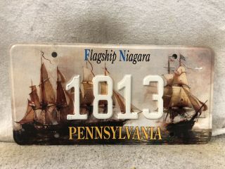 2000 Pennsylvania Flagship Niagara License Plate 1813