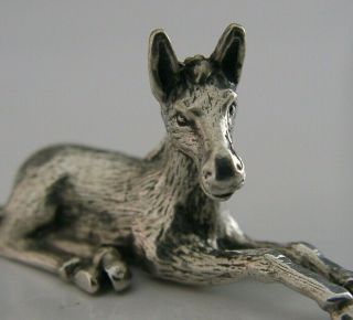 English Solid Sterling Silver Miniature Foal Horse Animal Figure 1979