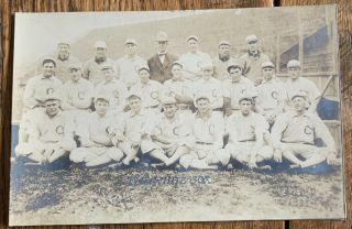 Antique Rppc Chicago White Sox Baseball Team Real Photo Postcard Picture Orig