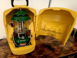 Vintage 1973 Coleman Lantern With Carrying Case And Instructions