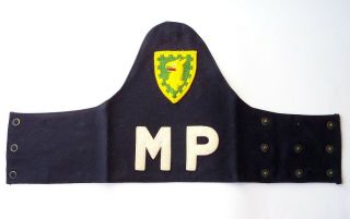 Vintage Us Army 15th Military Police Brigade Mp Armband & Patch - Felt - Germany