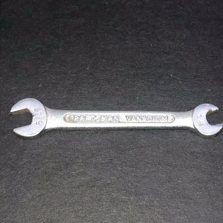 Vintage Craftsman Vanadium Series 1/4” X 5/16” Open End Wrench Usa