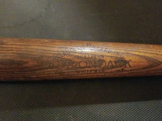 Vintage McLaughlin Millard Adirondack Babe Ruth Style Baseball Bat 3