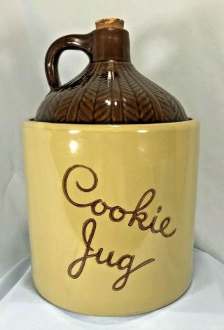 Vintage Stoneware Monmouth Cookie Jug Jar