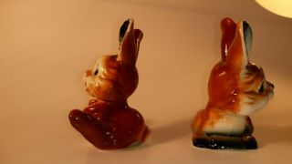 Ardco Bunny Rabbits Vintage Pair Reddish Brown Easter Decor Big Ears 2