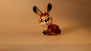Ardco Bunny Rabbits Vintage Pair Reddish Brown Easter Decor Big Ears 3