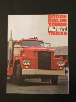 Vintage 1962 Dodge High Tonnage Diesel Truck Specification Flyer/ Handout