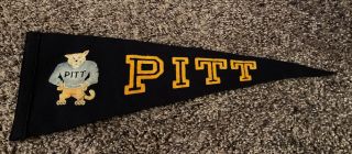 Early 1920’s 30’s University Of Pittsburgh (pitt) Panthers Felt Pennant