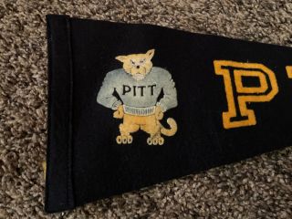 Early 1920’s 30’s University of Pittsburgh (Pitt) Panthers Felt Pennant 2
