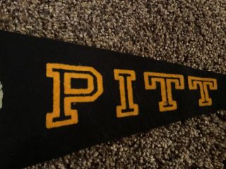 Early 1920’s 30’s University of Pittsburgh (Pitt) Panthers Felt Pennant 3