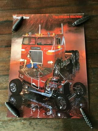 1980s Freightliner Heavy - Duty Truck Poster.