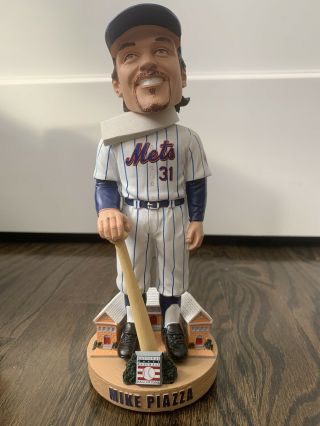 MIKE PIAZZA YORK METS LEGENDS OF THE PARK HALL OF FAME BOBBLEHEAD NY HOF 2