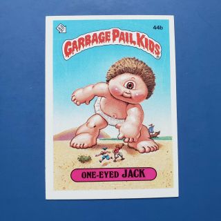 Vintage 1985 Topps Garbage Pail Kids Series 2 One - Eyed Jack 44b Matte Back