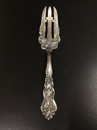 Moselle By International Plate Silverplate 1906 Pastry Cake Serving Fork 7 3/4 "