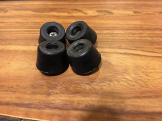 Vintage Receiver Set Of Four Rubber Feet With Screws