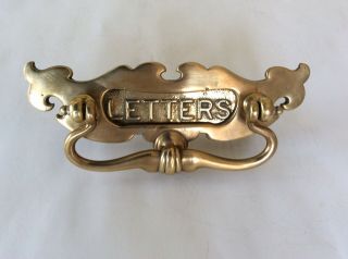 Antique Brass Letter Box Door Knocker Art Nouveau