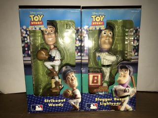 Disney York Yankees Retail Toy Story Woody & Buzz Set Bobbleheads