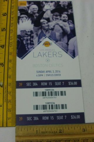 Kobe Bryant Final Season 33 Game Tickets Los Angeles Lakers