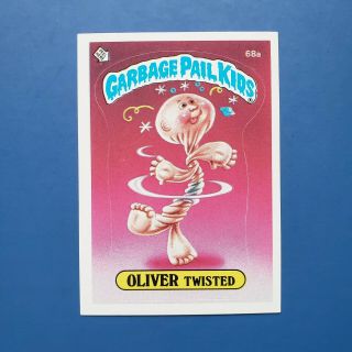Vintage 1985 Topps Garbage Pail Kids Series 2 Os2 Oliver Twisted 68a Matte Back