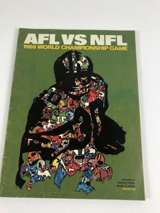 Bowl Ii Program - Green Bay Packers Vs Oakland Raiders - Nfl - Afl - 1968