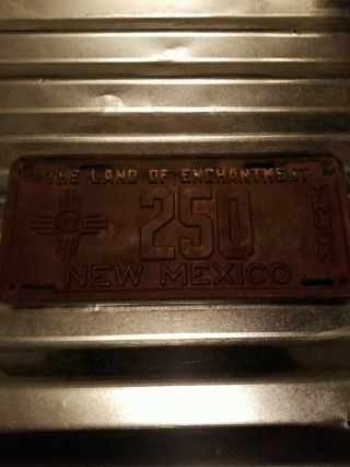 Vintage License Plate Mexico 1942