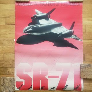 Lockheed Technology Sr - 71 Blackbird Spy Plane Poster 25 " X 19 "