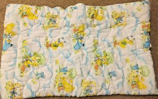 Vtg Sesame Street Baby Toddler Sleeping Bag Blanket Bedding Quilt 1980s 3