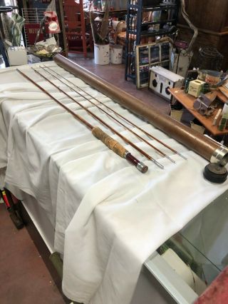Antique South Bend Split Bamboo Fly Rod 346 - 9 