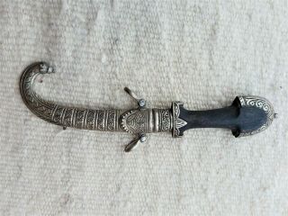 Antique Vintage Moroccan Ottoman Islamic Berber Dagger Jambiya Koumaya Knife 2