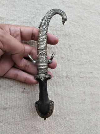 Antique Vintage Moroccan Ottoman Islamic Berber Dagger Jambiya Koumaya Knife 3