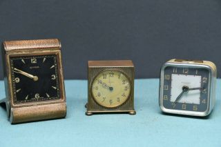 Quality Art Deco Cyma Zenith Bayard Swiss French Alarm Travel Clocks For Repair
