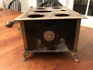 Antique German Toy Tin Stove With Pots And Pans 3