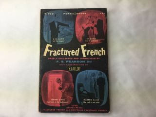 Fractured French Vintage 1956 First Edition F.  S.  Pearson R.  Taylor Compound