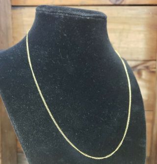 Vintage Ajc Co 1/20 12k Gold Filled Chain Necklace 18” 18 Inch