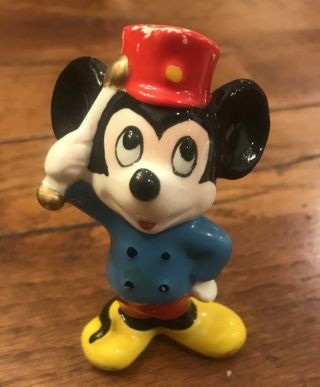 Vintage Walt Disney Productions 3” Mickey Mouse Figurine,  Made In Japan