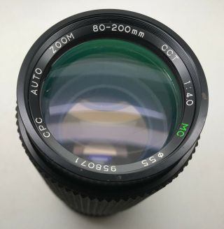 Vintage Cpc Auto Zoom 80 - 200mm Cct F/4.  0 Mc Lens; No.  958071