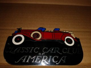 Price Cut Vintage Classic Car Club Of America Car Grill Plaque