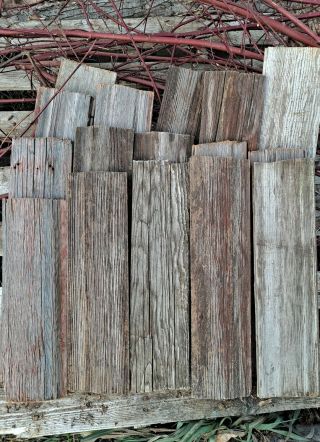 Antique Barn Wood 20 - 22 " 12 - Pc Weathered Boards Planks Rustic Country Craft Sign