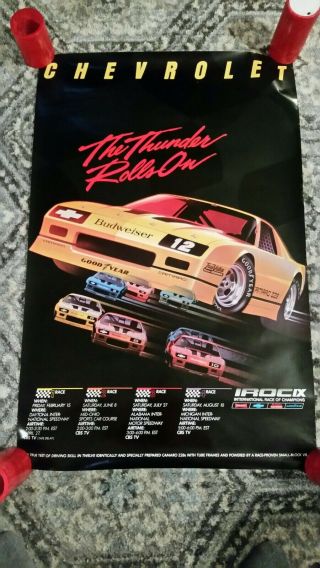 1980 Iroc Ix International Race Of Champions The Thunder Rolls On Poster Exc