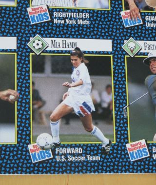 1992 Mia Hamm Rookie Card 71 Si For Kids Sports Illustrated Uncut Sheet Psa ?