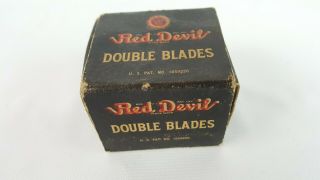 Box Of 20 Vintage Red Devil Hand Tools Wood Scraper Blades No.  1.  5 & 4