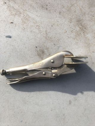 Vintage Dewitt Petersen Vise Grip 8r Hvac Sheet Metal Locking Pliers Usa