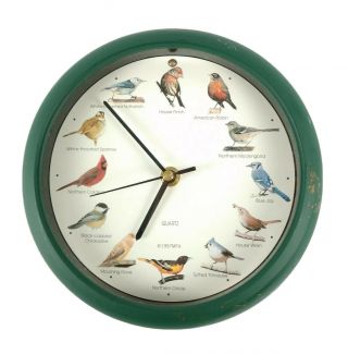 Singing Bird Clock 12 Most Popular North American Song Birds Vintage 1997 Quartz